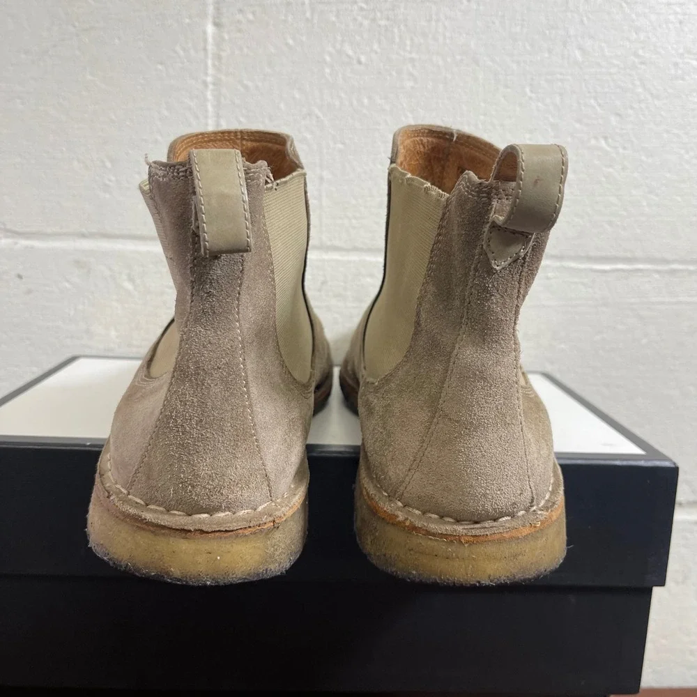 John‎ Varvatos Brown Suede Chelsea Boots Crepe Sole Pull On Men's Size 9 M